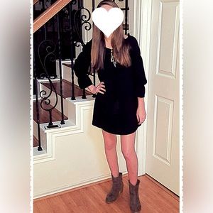 Love Reign Black Casual Long Sleeve Dress - Size S
